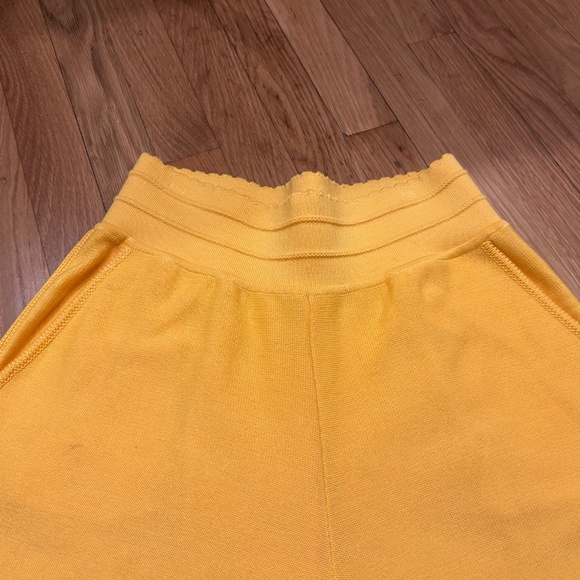Molli Knit High Waisted Yellow Trousers - Picture 4 of 11